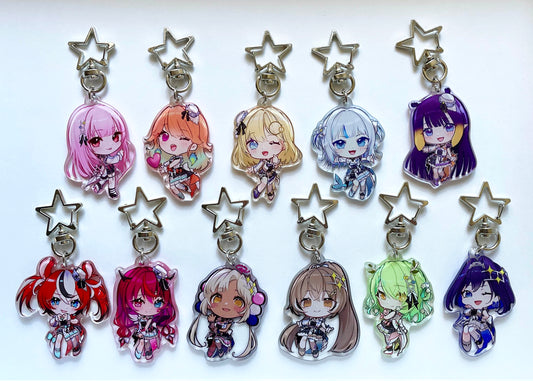 Assorted idol charms