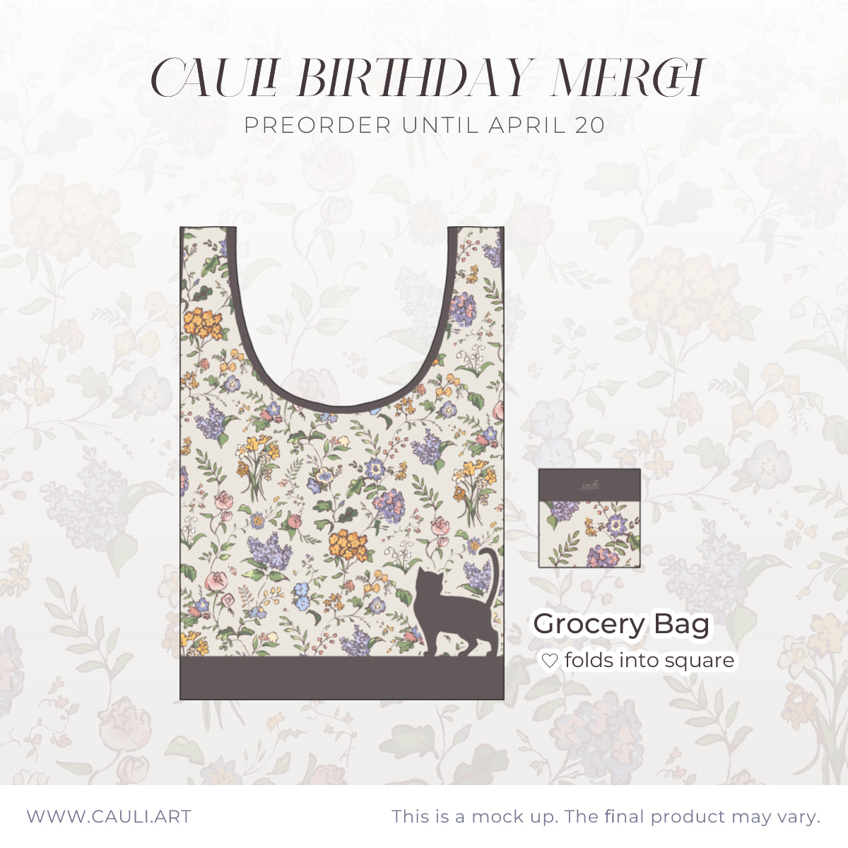 [PREORDER] FLOWERS Grocery Bag
