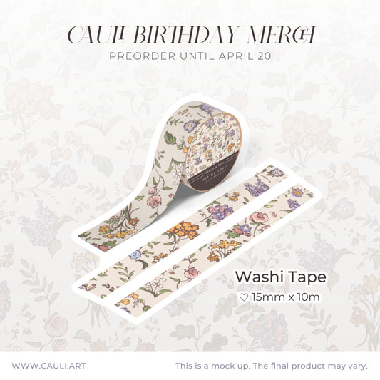 [PREORDER] FLOWERS Washi Tape
