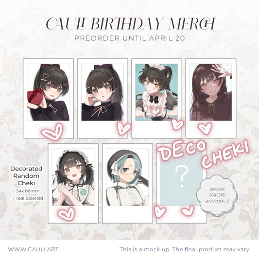 [PREORDER] Random Decorated Cheki!
